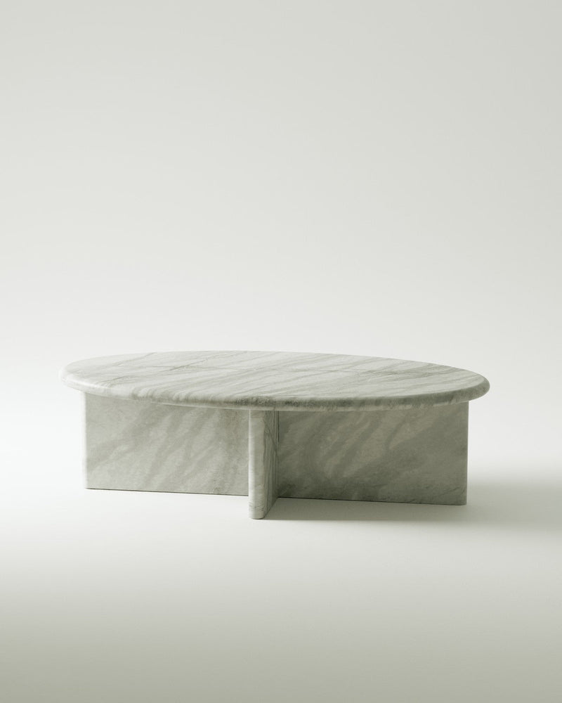 media image for plinth small oval marble coffee table csl4212r slm 2 289