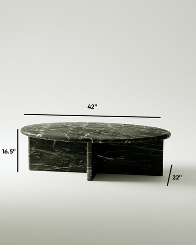 product image for plinth large oval marble coffee table csl4215r slm 12 95