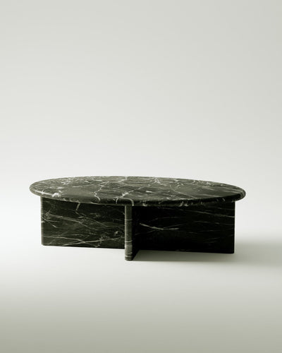 product image for plinth small oval marble coffee table csl4212r slm 3 55