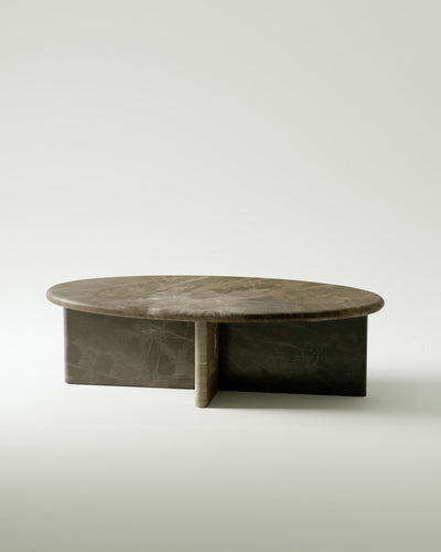 product image for plinth large oval marble coffee table csl4215r slm 4 63