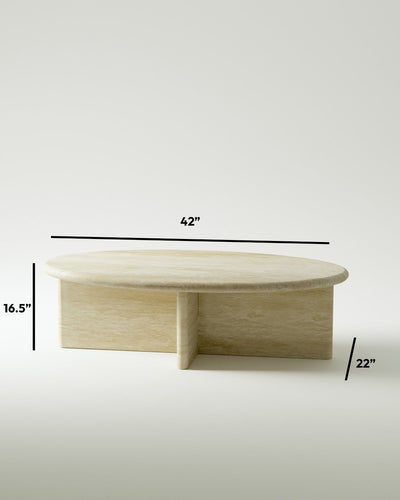 product image for plinth large oval marble coffee table csl4215r slm 14 57