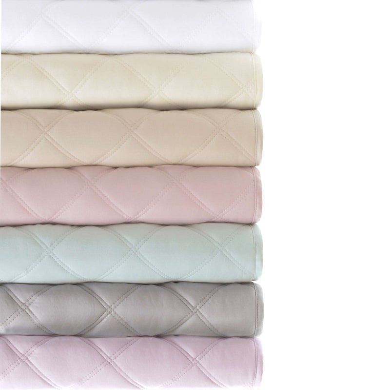 media image for quilted silken solid robins egg blue coverlet by annie selke pc900 fq 2 256