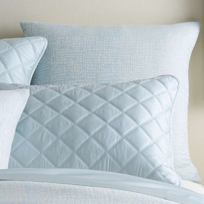 product image of quilted silken solid robins egg blue sham by annie selke pc901 she 1 58