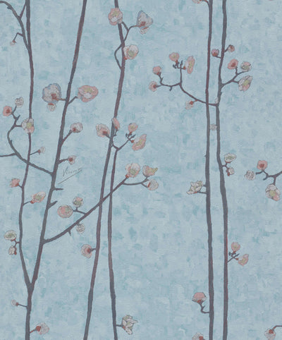 product image of Plum Branches Baby Blue Wallpaper by Walls Republic 54