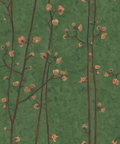 product image of Plum Branches Hunter Green Wallpaper by Walls Republic 548