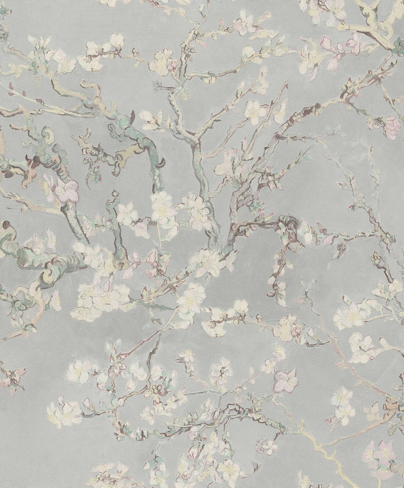 media image for sample almond blossom bold floral cool grey wallpaper by walls republic 1 249
