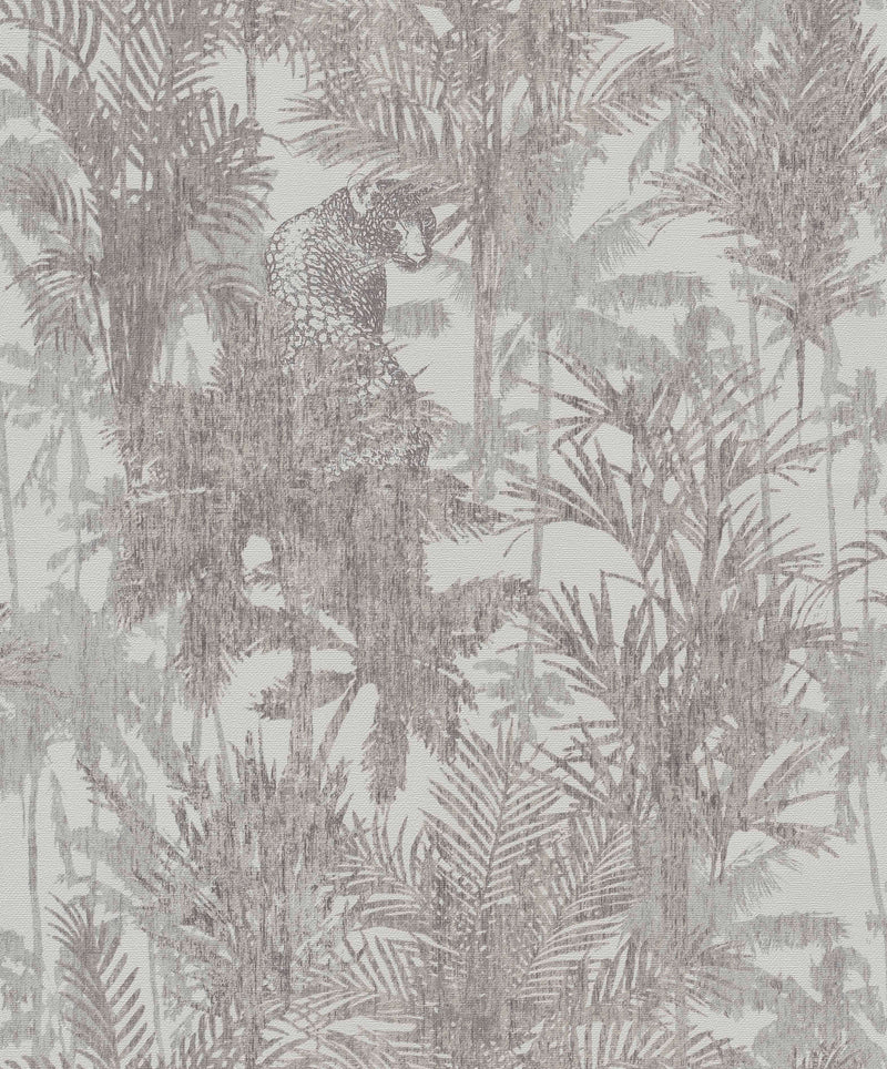 media image for Hidden in the Jungle Grey and Beige Wallpaper by Walls Republic 284