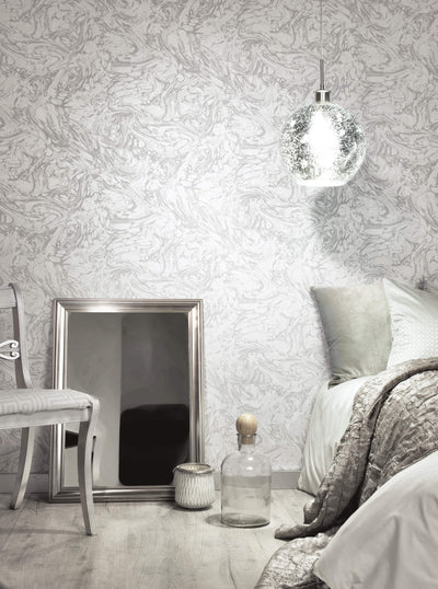 product image for Textured Ink White Wallpaper by Walls Republic 15