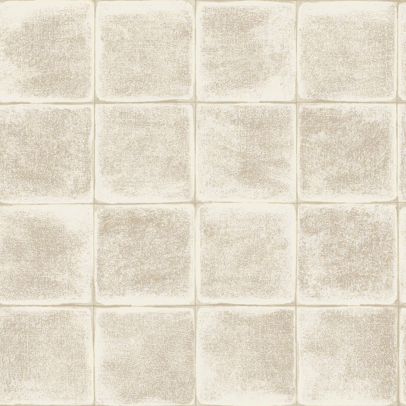 media image for Textured Tile Cream Wallpaper by Walls Republic 227