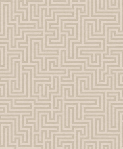 product image of sample maze taupe wallpaper by walls republic 1 561
