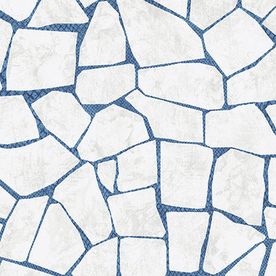 product image of Broken Pieces White and Blue Wallpaper by Walls Republic 537