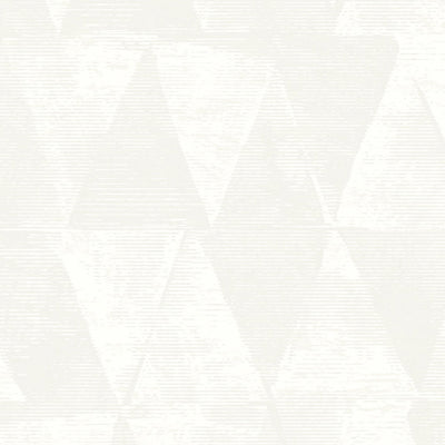 product image of Stamped Triangles White Wallpaper by Walls Republic 586