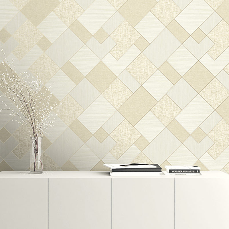 media image for Patchwork Geometric Beige Wallpaper by Walls Republic 212
