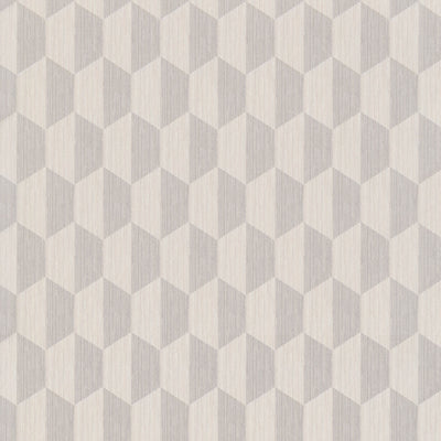 product image of Woven Hexagons Grey and Cream Wallpaper by Walls Republic 511