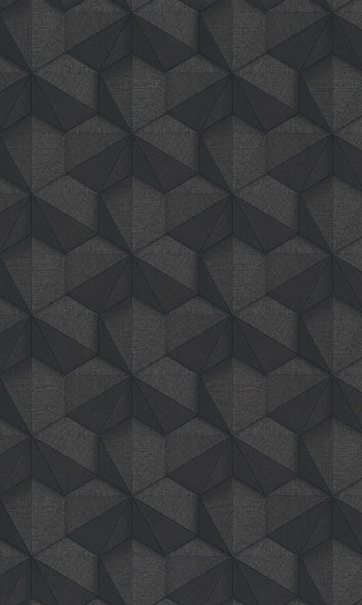 product image of sample tri hexagonal black wallpaper by walls republic 1 567