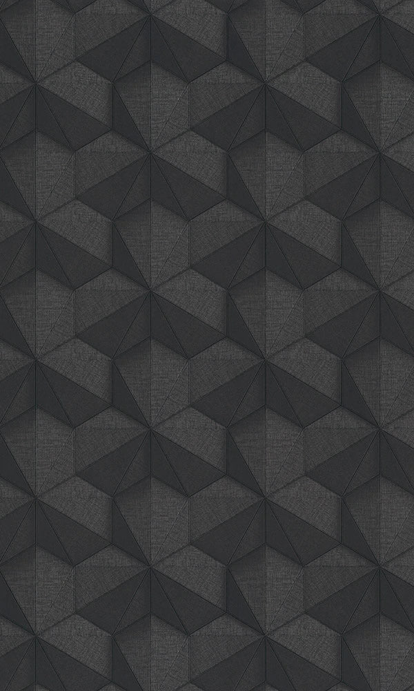 media image for sample tri hexagonal black wallpaper by walls republic 1 221