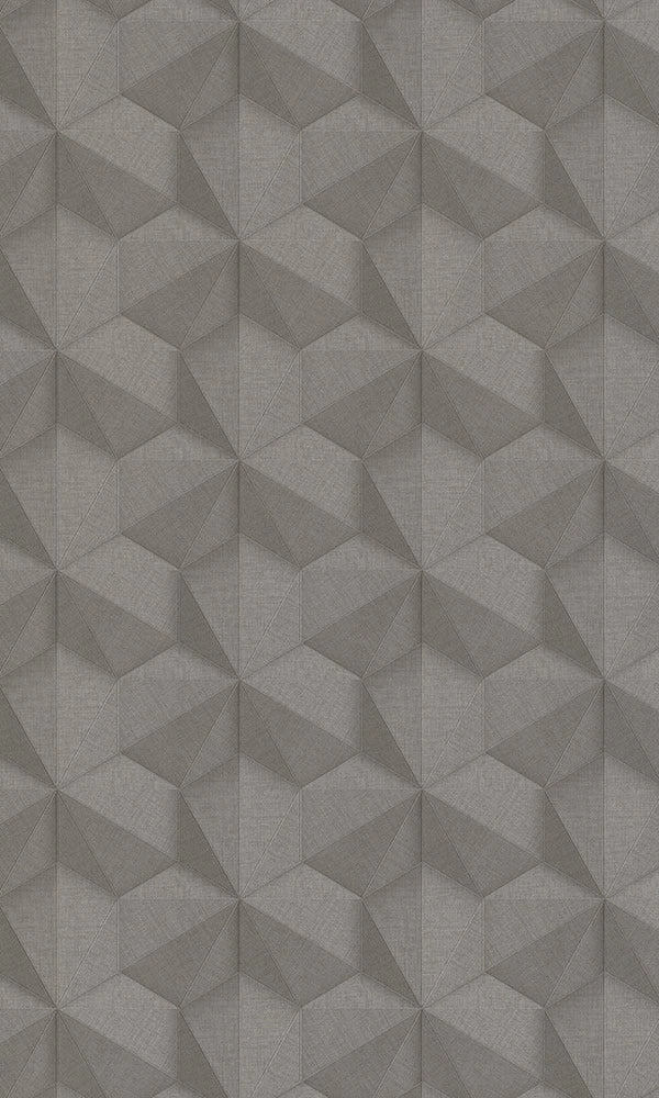 media image for Tri-Hexagonal Taupe Wallpaper by Walls Republic 271