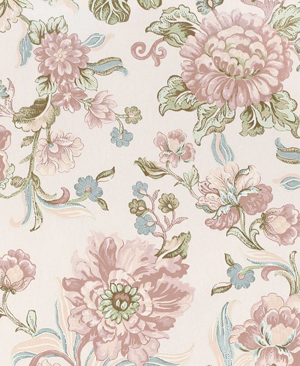 media image for Bold Vintage Blooming Floral Pink Wallpaper by Walls Republic 26