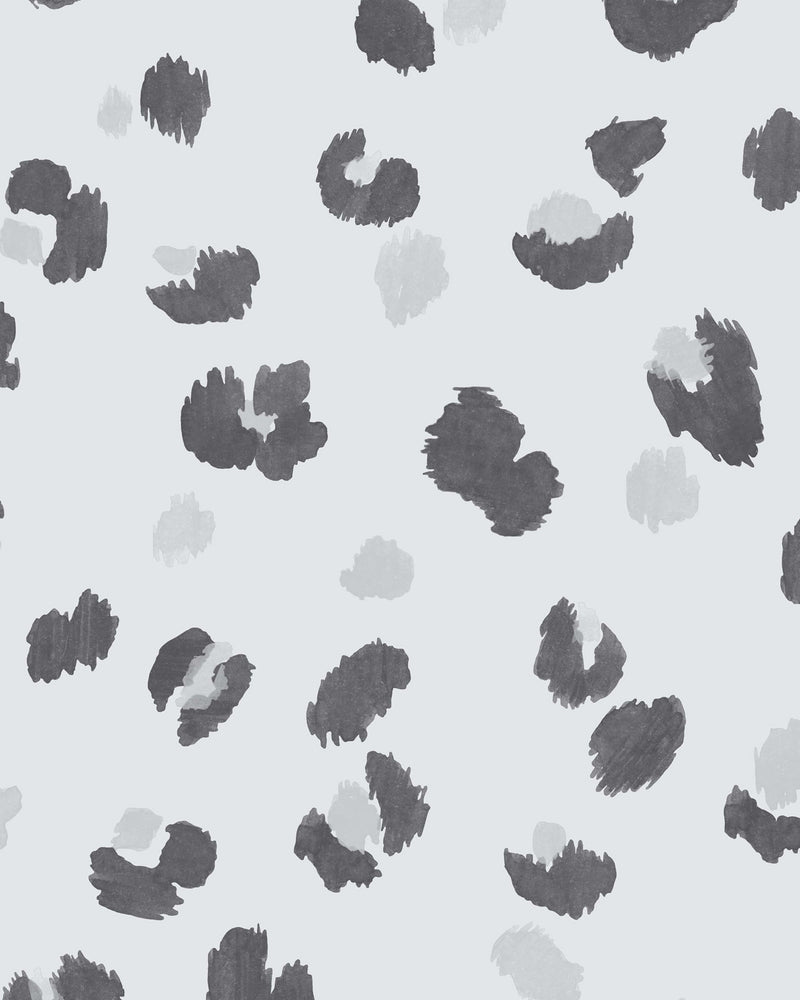 media image for Painted Leopard Grey Wallpaper by Walls Republic 216