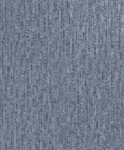 product image of sample mini metallic planks faux navy wallpaper by walls republic 1 580