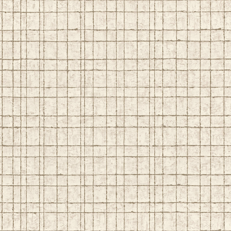 media image for Weathered Grid Beige Wallpaper by Walls Republic 238