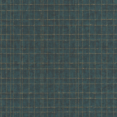 product image for Weathered Grid Royal Green Wallpaper by Walls Republic 71