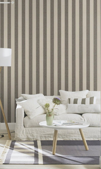 product image for Duo Stripe Beige Wallpaper by Walls Republic 12