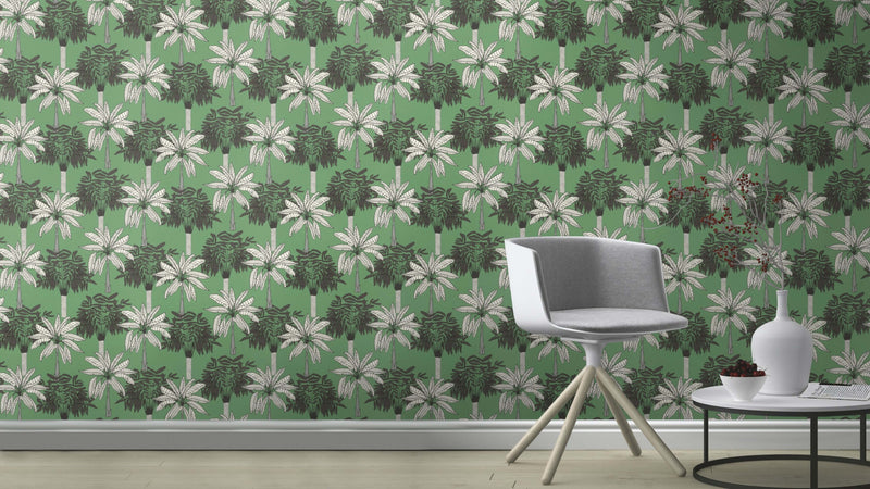 media image for Bold Palms Olive Wallpaper by Walls Republic 231