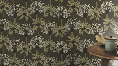 product image for Bold Palms Charcoal Wallpaper by Walls Republic 66