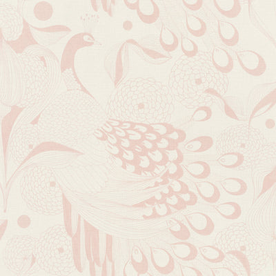 product image of Illustrated Peacocks Pink Wallpaper by Walls Republic 572