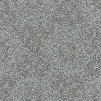 product image of Large Whimsical Ornamental Dark Grey Wallpaper by Walls Republic 514