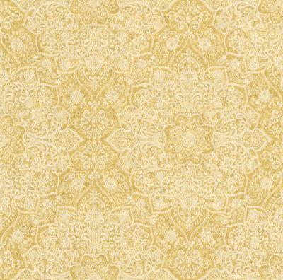 product image of Large Whimsical Ornamental Yellow Wallpaper by Walls Republic 586