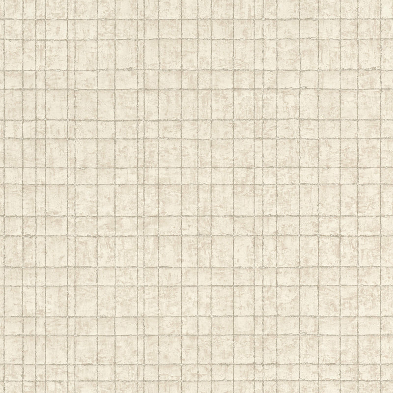 media image for sample weathered grid cream wallpaper by walls republic 1 220