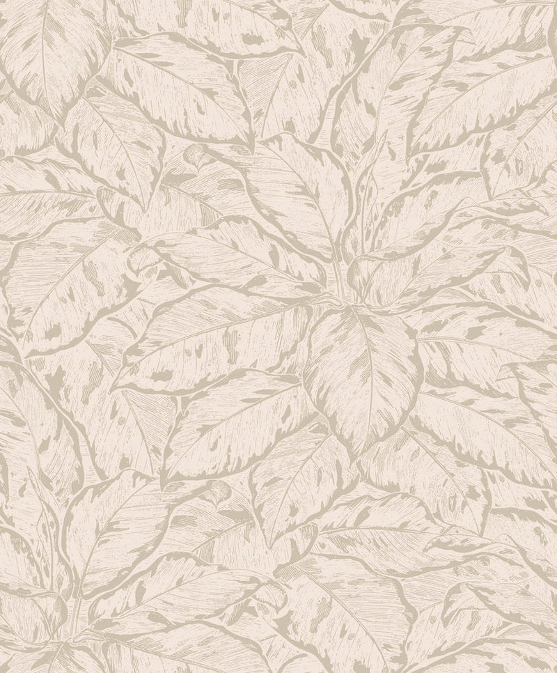 media image for sample blooming foliage tropical champagne silver wallpaper by walls republic 1 297