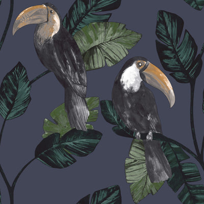 product image of sample tropical toucans navy wallpaper by walls republic 1 575