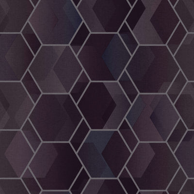 product image of sample structured hexagonal purple geometric wallpaper by walls republic 1 580