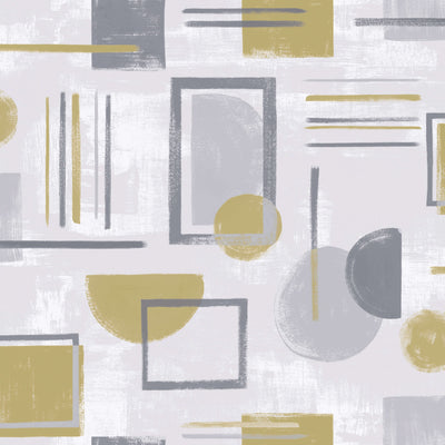 product image of Overlay Ochre Geometric Wallpaper by Walls Republic 549