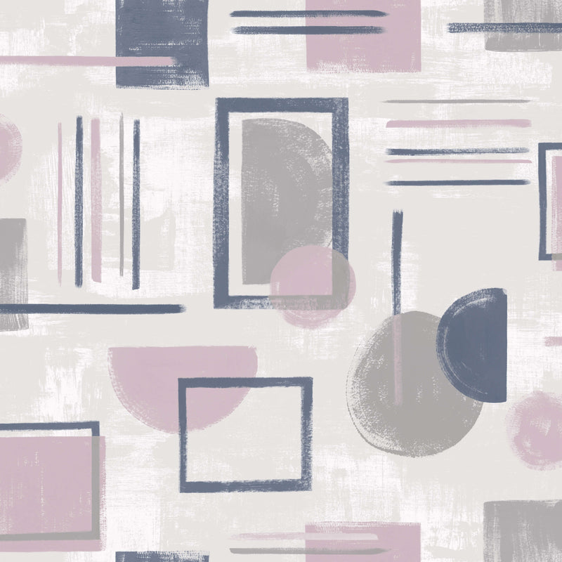 media image for Overlay Pink Geometric Wallpaper by Walls Republic 260