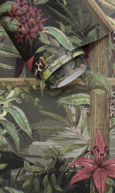 product image for Light Tropical Floral Foliage Wallpaper by Walls Republic 19