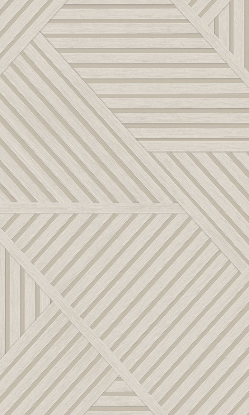 media image for Cream Wood Panel Design Geometric Stripes Wallpaper by Walls Republic 232