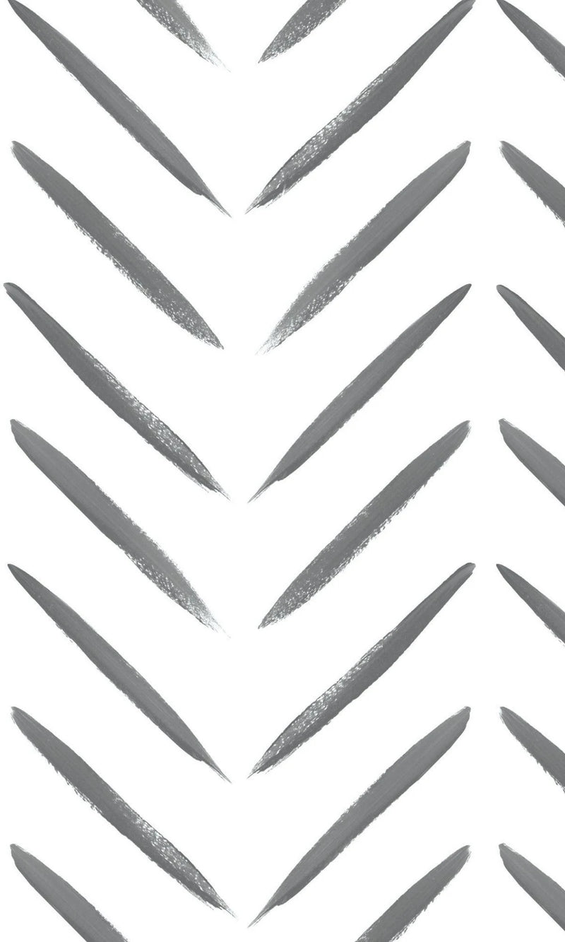 media image for Chevron Black & White Geometric Wallpaper by Walls Republic 219