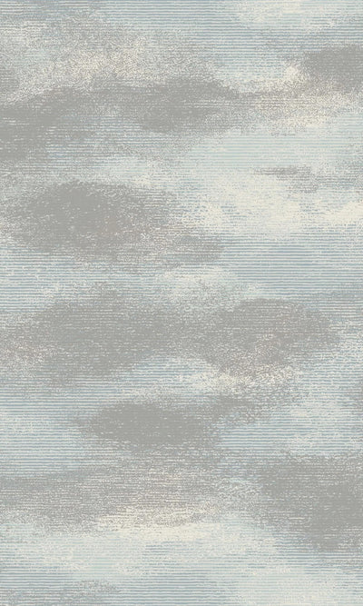 product image of Cloud-like Blue Textured Metallic Wallpaper by Walls Republic 58
