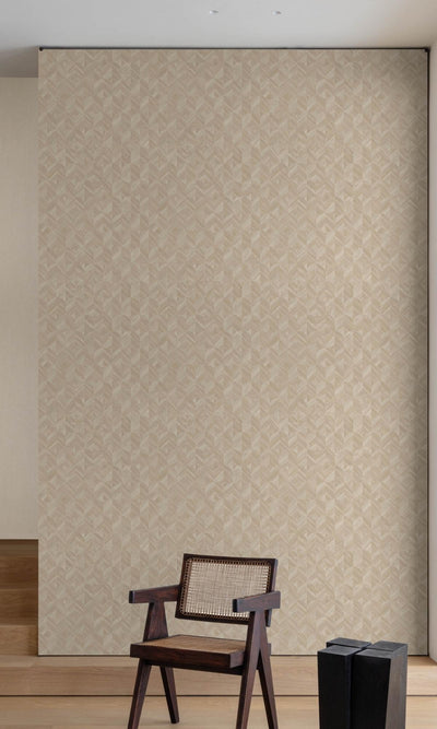 product image for Contemporary Art Deco Geometric Beige Wallpaper by Walls Republic 90