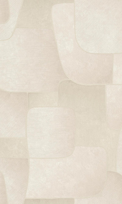 product image of Bold Abstract Geometric Stripes Metallic Light Beige Wallpaper by Walls Republic 528