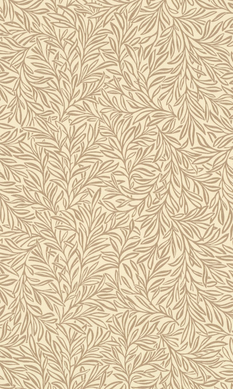 media image for Tiny Beige & Gold Tropical Leaves Metallic Wallpaper by Walls Republic 268