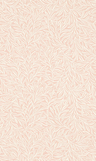 product image for Minimalist Pink Tropical Leaves Metallic Wallpaper by Walls Republic 35