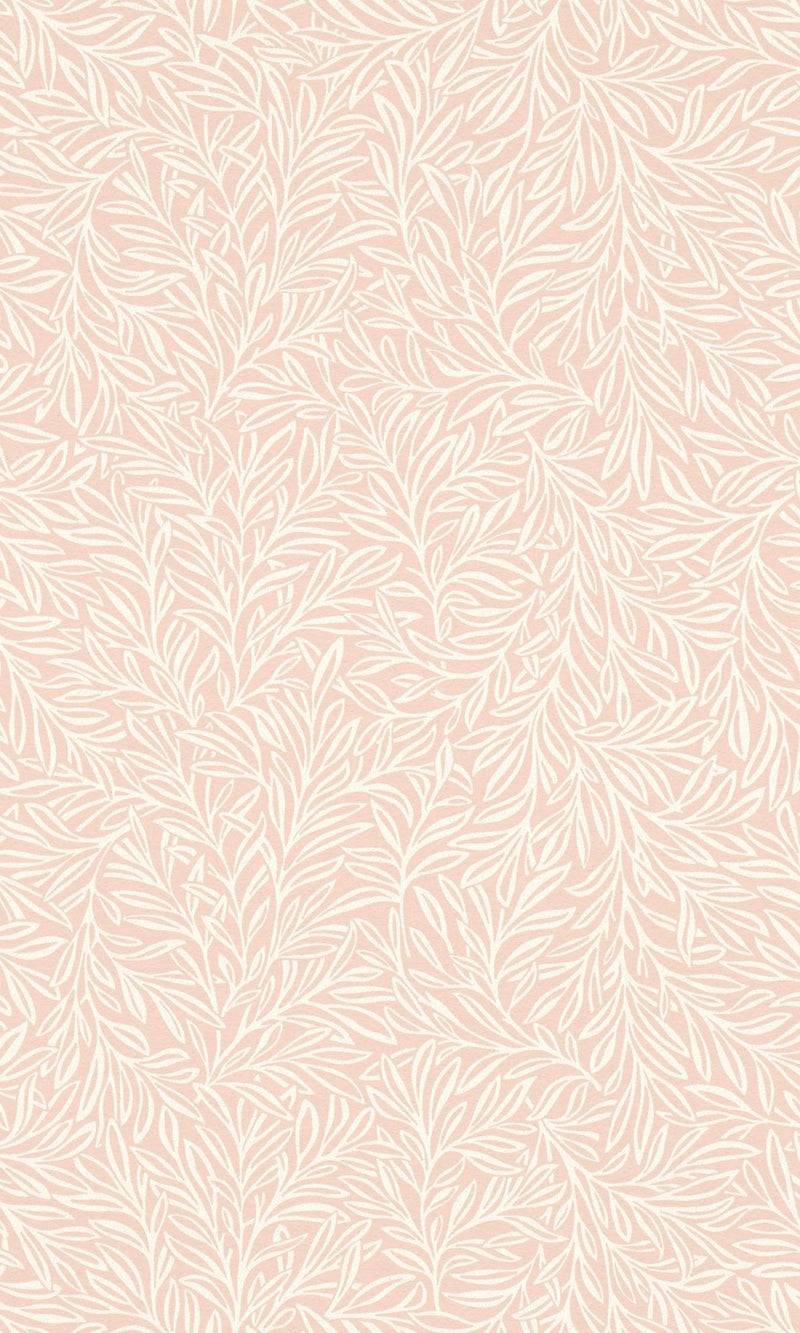 media image for Minimalist Pink Tropical Leaves Metallic Wallpaper by Walls Republic 239