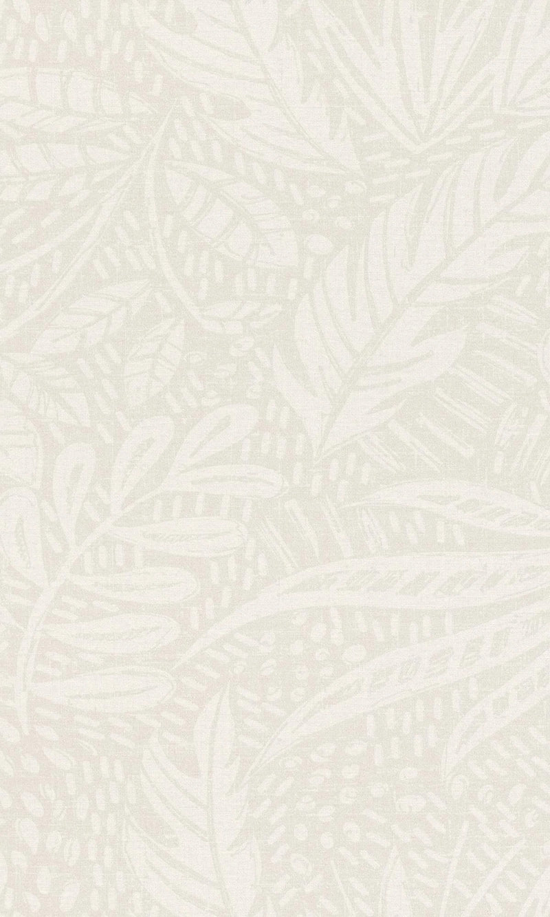 media image for Painted Leaves Beige Botanical Wallpaper by Walls Republic 266