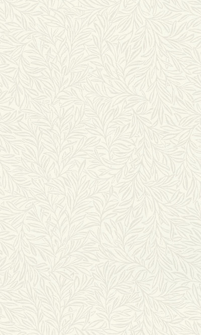 product image for Minimalist White Tropical Leaves Metallic Wallpaper by Walls Republic 46