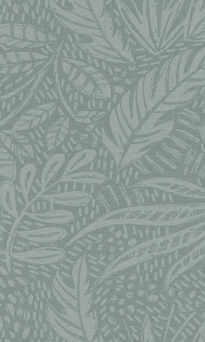 product image of Painted Leaves Light Green Botanical Wallpaper by Walls Republic 563